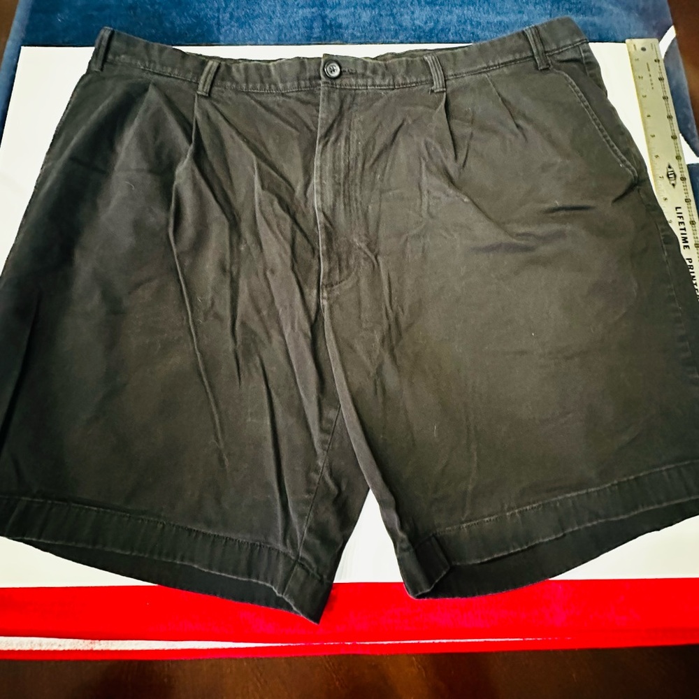 Roundtree & Yorke Black Flat Front Men's Shorts